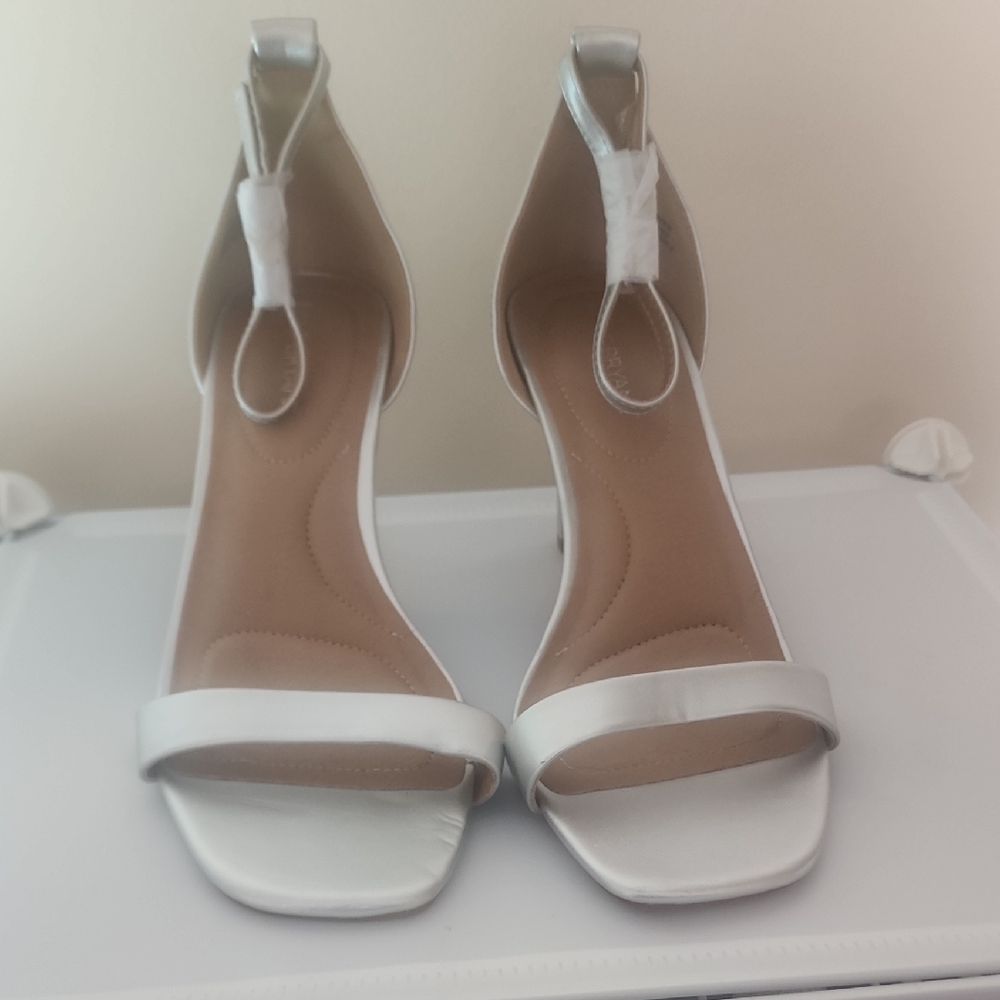 Lane Bryant Silver Strappy Heels